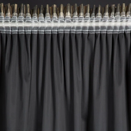 ZASŁONA GOTOWA EMILA NA TAŚMIE 140 X 270 CM CZARNY