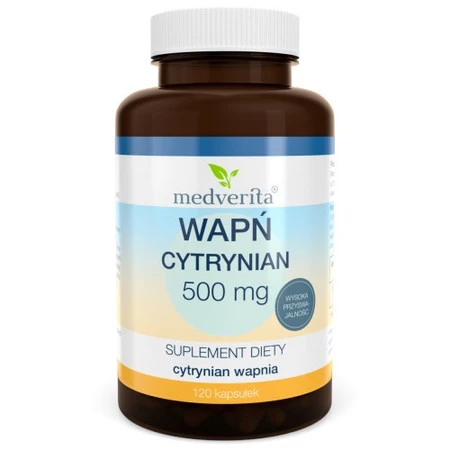 Medverita Wapń cytrynian 120 kaps.