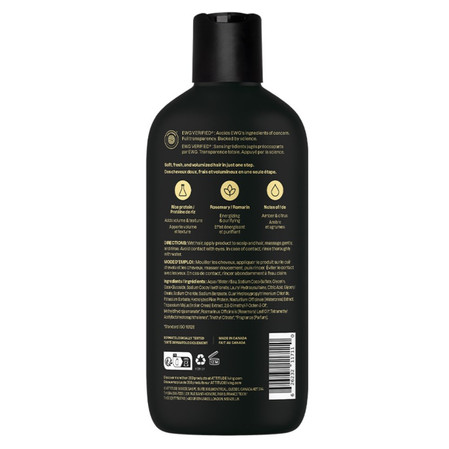 Attitude SUPER LEAVES MEN, Szampon i odżywka do włosów 2w1 dla mężczyzn, nadające objętość - Bursztyn i cytrus, 415 ml