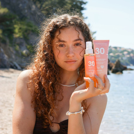 Alphanova Daily Sun, Glow, olejek do opalania SPF30, 125 ml