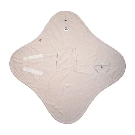Lodger Polarowy wielofunkcyjny otulacz kocyk do fotelika samochodowego jasnobeżowy Fleece Birch