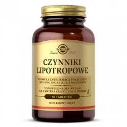 Solgar Czynniki Lipotropowe na wsparcie odchudzania 50 tabl. vege