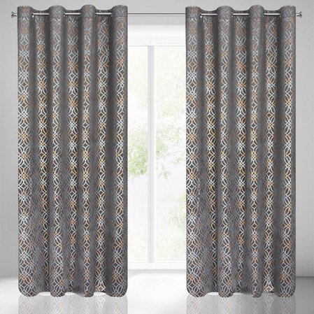 ZASŁONA GOTOWA ARETA 140 X 250 CM STALOWY