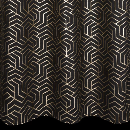 ZASŁONA GOTOWA SEMI 140 X 250 CM CZARNY