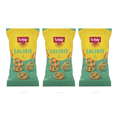 Zestaw: 3x Schar − Salinis, precelki bezglutenowe − 60 g