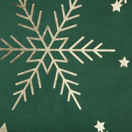Bieżnik świąteczny w gwiazdki, rozm.: 40 x140 cm, kolor zielony