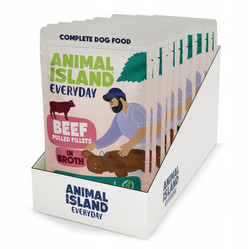 Animal Island Everyday Wołowina w rosole - Karma Mokra dla Psa - 10x150g