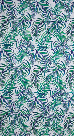 ZASŁONA GOTOWA D91 PALMS 02 140 X 250 CM BIAŁY