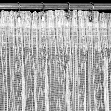 FIRANA GOTOWA NOELIA NA TAŚMIE 140 X 270 CM BIAŁY