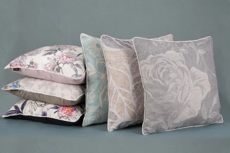 Poszewka Len 10 45 x 45 cm, Stalowy