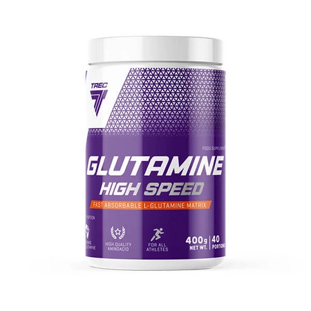 Trec GLUTAMINE HIGH SPEED Glutamina 400g smak pomarańcza grejpfrut