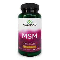 Swanson Msm Metylosulfonylometan 500 Mg 100 K