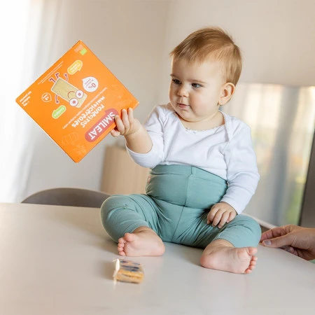 Smileat, BIO Chrupkie pieczywo z bananem i dynią, bez cukru 8m+, 60g