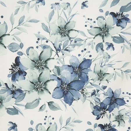 Komplet Pościeli Satynowej Spring 54 160 x 200 cm, Niebieski