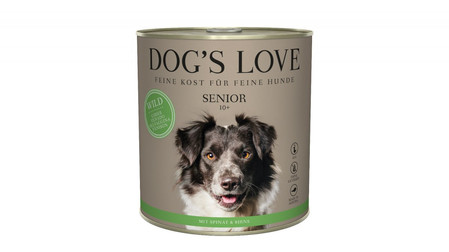 Zestaw 10x DOG'S LOVE Senior Wild - dziczyzna karma dla starszych psów (800g)