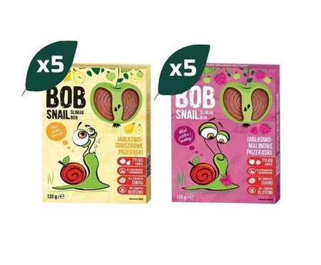 Przekąska owocowa Bob Snail 1,2kg - 10x 120 g