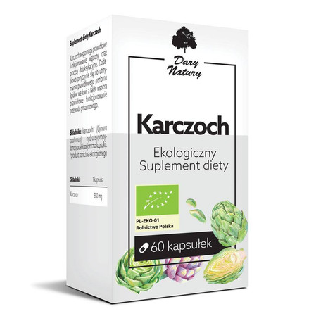  KARCZOCH BIO 60 KAPSUŁEK (550 mg) - DARY NATURY