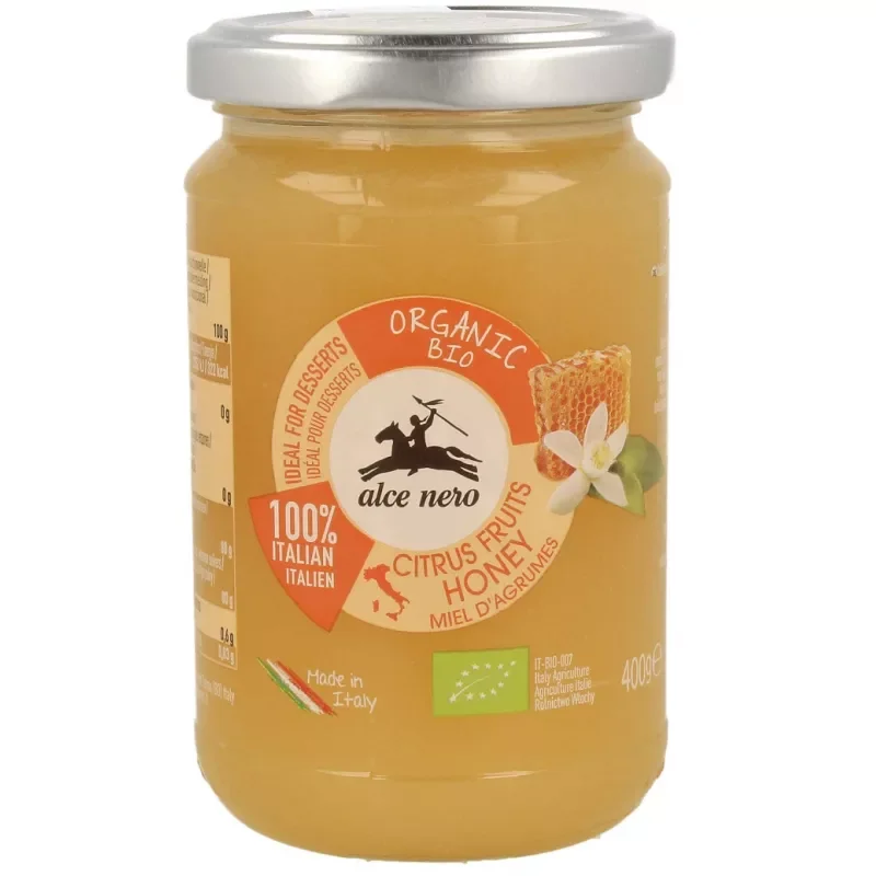 ALCE NERO MIÓD NEKTAROWY Z KWIATÓW CYTRUSOWYCH BIO 400 g