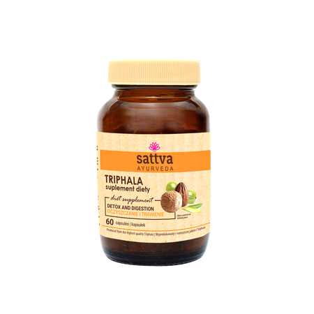 Sattva - Triphala zioła na oczyszczanie i regularność wypróżnień 60 kaps