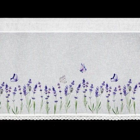 FIRANA GOTOWA ELLA NA TAŚMIE 150 X 30 CM BIAŁY