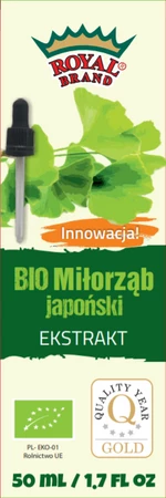 EKSTRAKT Z MIŁORZĘBU JAPOŃSKIEGO W KROPLACH BIO 50 ml - ROYAL BRAND