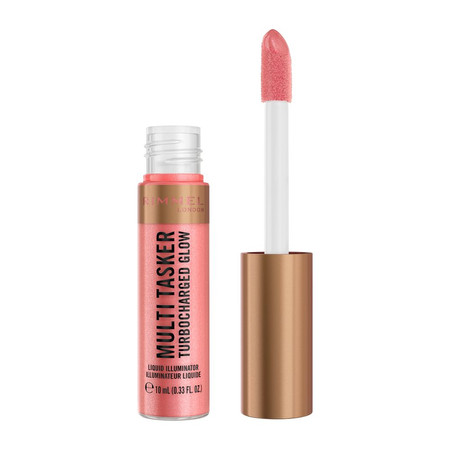 Multi Tasker Turbocharged Glow rozświetlający róż w płynie 002 Rosy Rebel 10ml