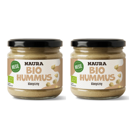 Zestaw: 2x Natura Hummus klasyczny BIO 190g