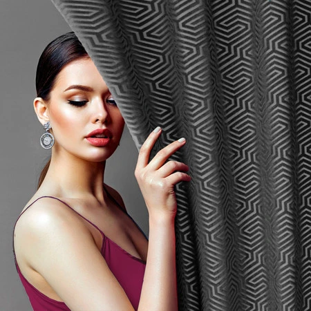 ZASŁONA GOTOWA INGA 140 X 250 CM CZARNY