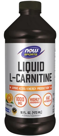 Now Foods L-Carnitine 1000 mg L-Karnityna na wsparcie redukcji masy ciała 473 ml smak cytryna