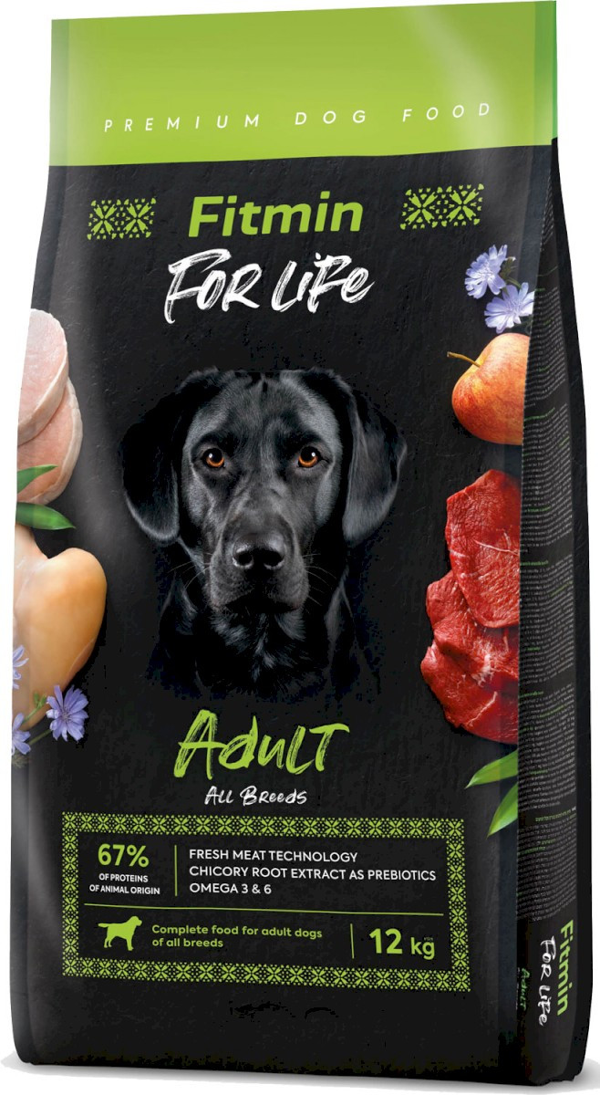 Fitmin Dog For Life Adult All Breed sucha karma dla psa 12kg - Nabea.pl