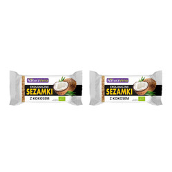 Zestaw: 2x SEZAMKI Z KOKOSEM BIO 27 g - NATURAVENA