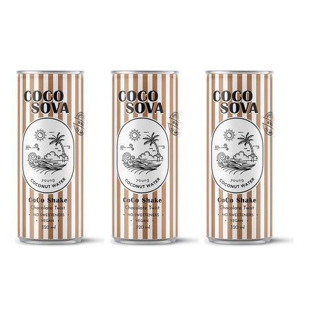 Zestaw: 3x Woda kokosowa czekoladowa 320 ML