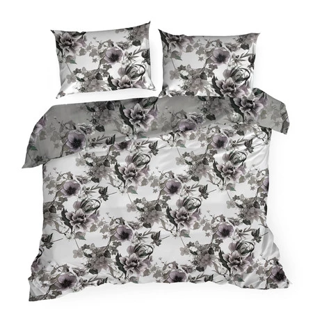 Komplet pościeli satynowej Nika 54, 220 x 200 cm, Popielaty