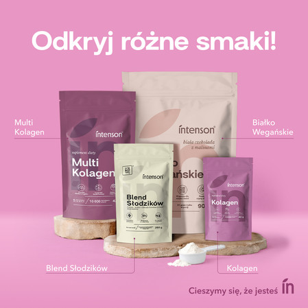 Intenson Kolagen morski + Witamina C + kwas hialuronowy 60g