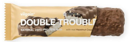 Vilgain Double Trouble Protein Bar orzechy laskowe z mleczną czekoladą 55 g