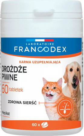 FRANCODEX Drożdże piwne na skórę i sierść 60tabl.