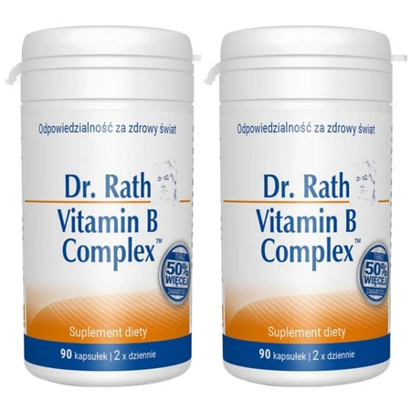 Zestaw 2x Dr.Rath's B Complex™ Witamina B Kompleks 90 kaps.