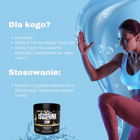 HORIZON by ActivLab Isodrink Zero słój 300 g smak pomarańcza