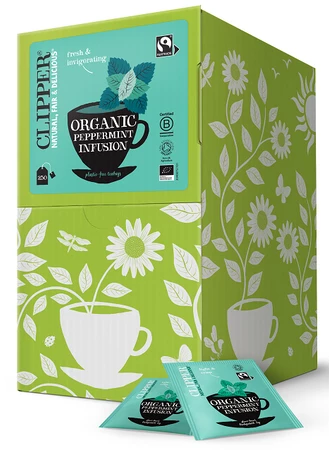 CLIPPER HERBATKA Z MIĘTY PIEPRZOWEJ FAIR TRADE BIO (250 x 1,5 g) 375 g 