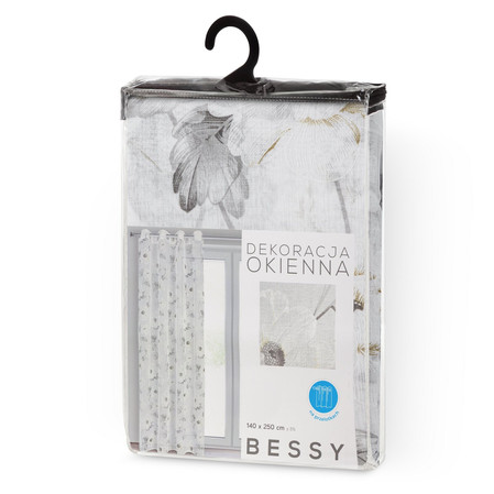 FIRANA GOTOWA BESSY 140 X 250 CM BIAŁY