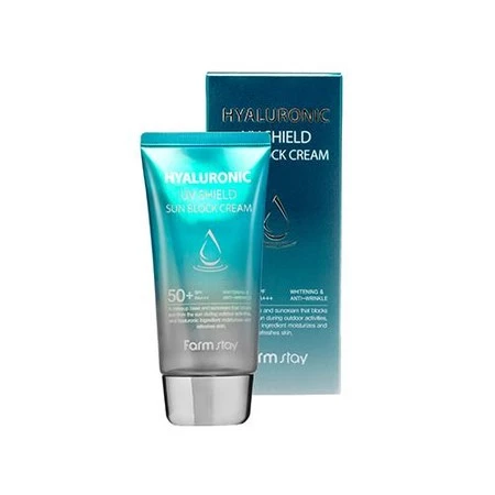 Hyaluronic UV Shield Sun Block Cream SPF50+ kremowy bloker przeciwsłoneczny z kwasem hialuronowym 70g