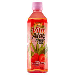 VITA ALOE Napój z aloesem 38% 0,5L smak truskawka