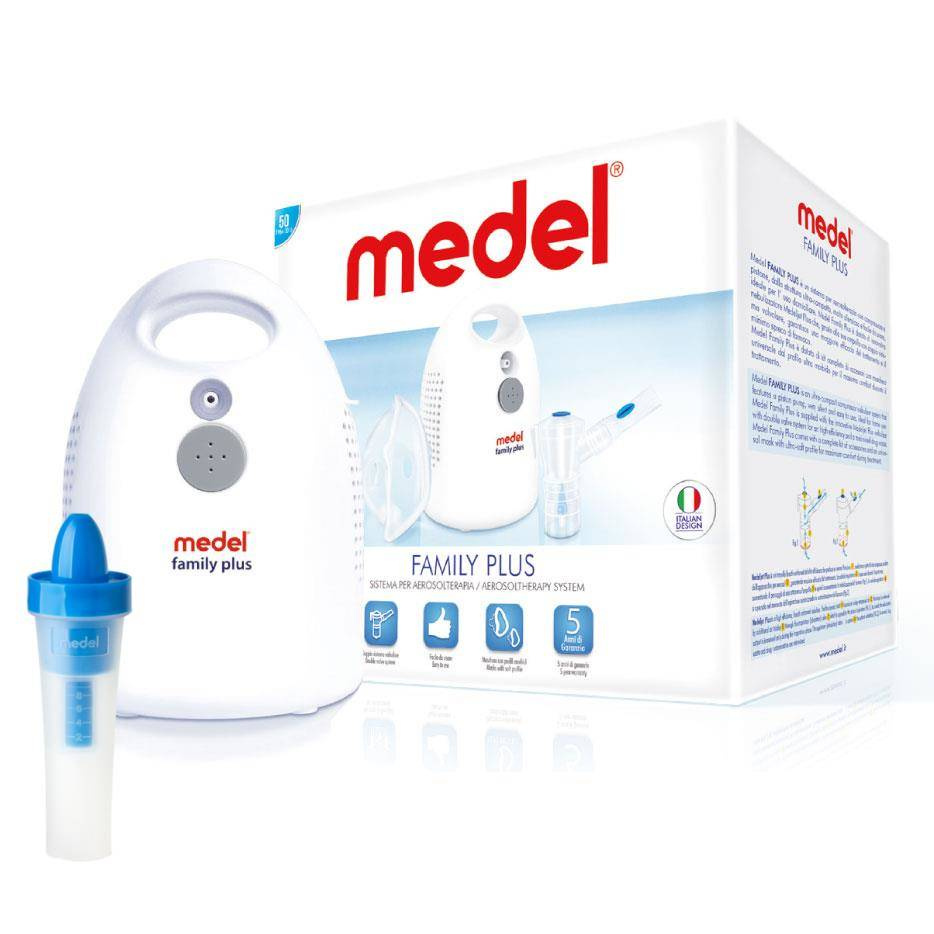 MEDEL Family Plus & JET RHINO Inhalator z nebulizatorem do oczyszczania zatok.