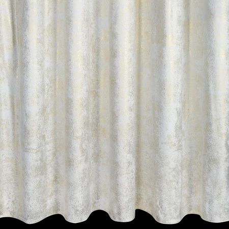 Zasłona gotowa 135X270 biała z szampańskim nadrukiem