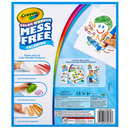 Crayola Papier do kolorowania magicznymi flamastrami Color Wonder Mess Free 3+