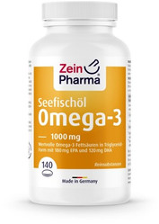Zein Pharma Olej rybi z Omega-3 EPA i DHA, 1000 mg - 140 kaps.