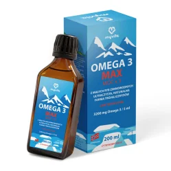 Myvita Omega 3 MAX skoncentrowane kwasy Omega-3 EPA i DHA w płynie 200 ml