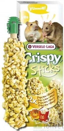 VERSELE LAGA Crispy Sticks Hamsters / Rats POPCORN HONEY 2szt.