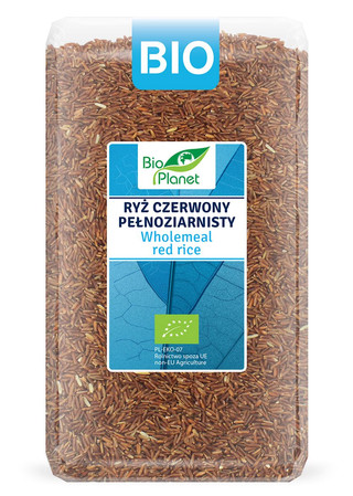Bio Planet − Ryż czerwony pełnoziarnisty BIO − 1 kg