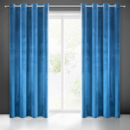 ZASŁONA GOTOWA SAMANTA 140 X 250 CM GRANATOWY